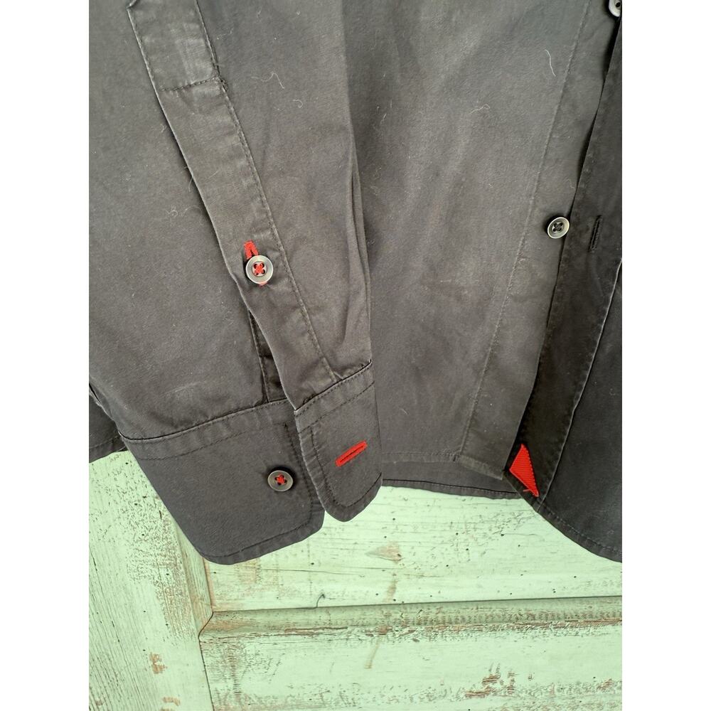 UNTUCKit Black Shirt Mens Size XL 100% Soft Cotton Button Up Long Sleeve - Picture 4 of 6